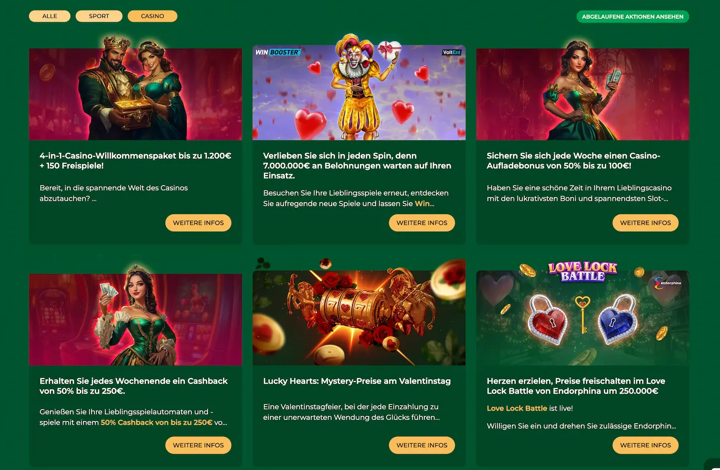 Grandwin Casino Aktionen und Promotionen - Aktuelle Bonusangebote