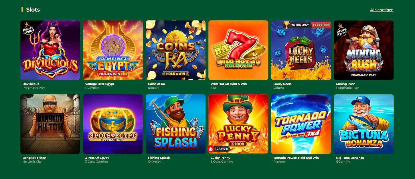 Grandwin Casino Spielautomaten - Online Slots und Slot-Spiele